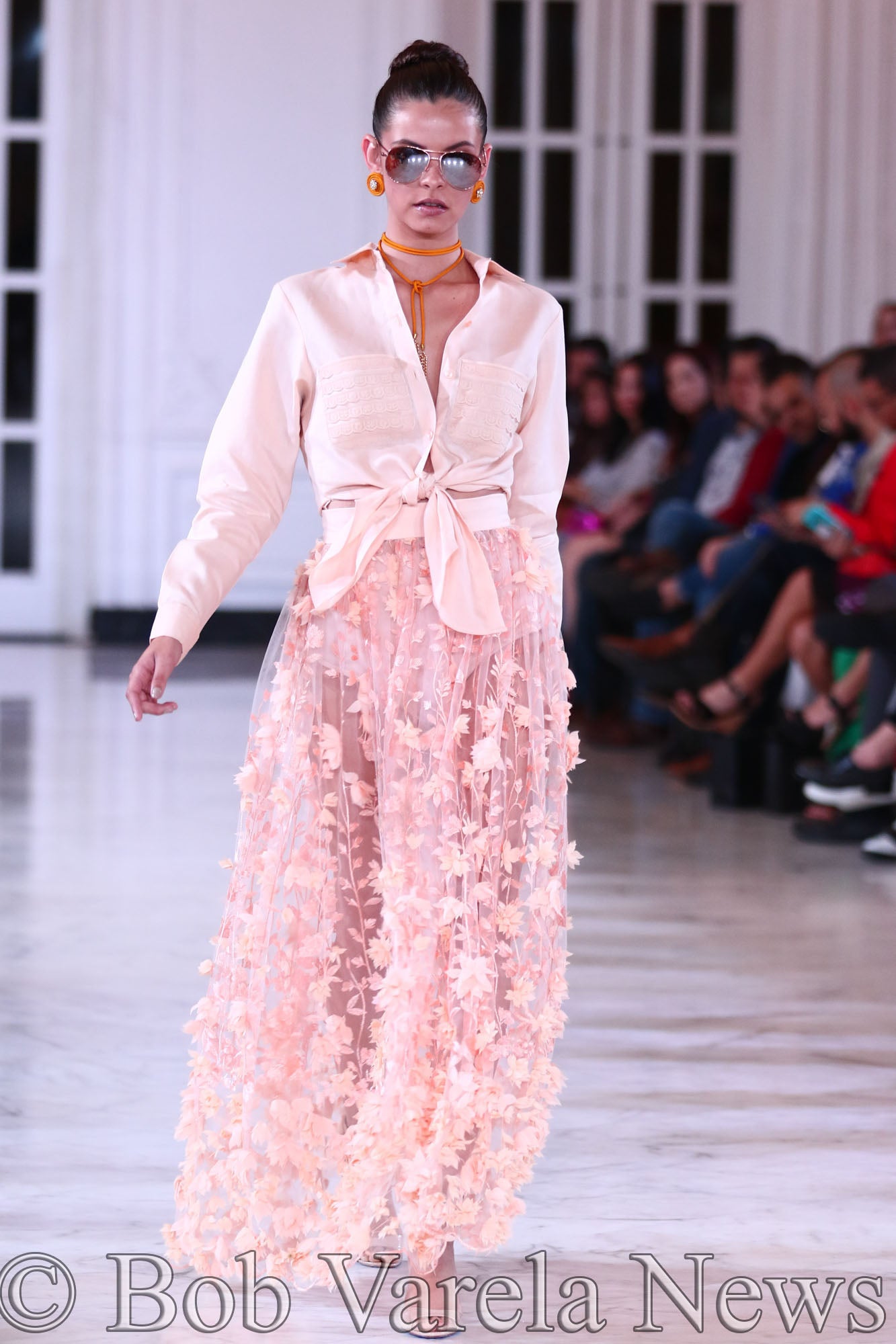 【Anyone more】Silu Peach fuzz Pintuck Long Hool Skirt The Break Is Over Skirt, Pastel Pink – Chic Soul